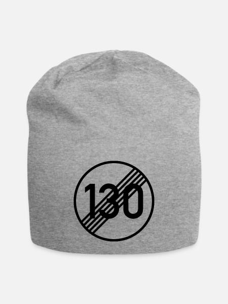 UNBEGRENZT 130 by Unbegrenzt Apparel - Jersey-Beanie - Grau meliert