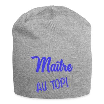 MASTER. MASTER. HUMOR - Jersey Beanie - heather grey - Front