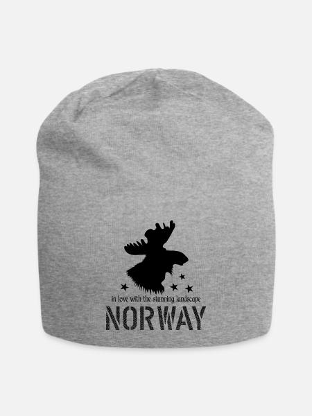 Norway - Jersey-Beanie - Grau meliert