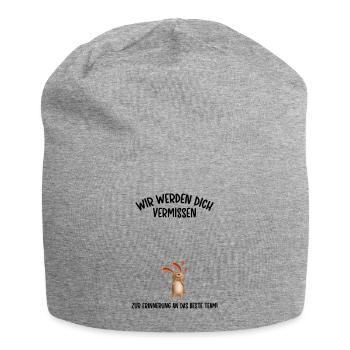 Wir werden dich Vermissen beste Team Abschied - Jersey-Beanie - Grau meliert - Vorne