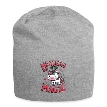 Mistletoe And Magic - Jersey Beanie - heather grey - Front