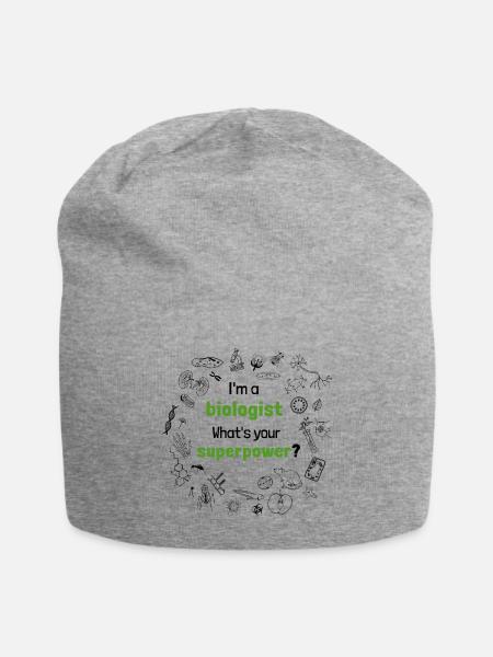 I'm a Biologist - What's your Superpower? - Jersey-Beanie - Grau meliert