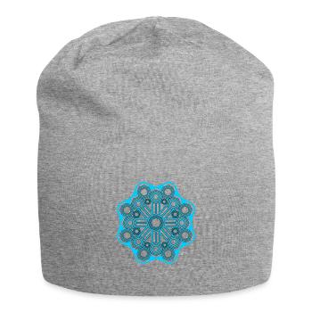 Sacred Geometry Psychedelic Goa - Jersey-Beanie - Grau meliert - Vorne
