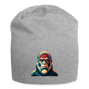 Big Foot Cartoon Figur Buntes Haustier Tier - Jersey-Beanie - Grau meliert - Vorne