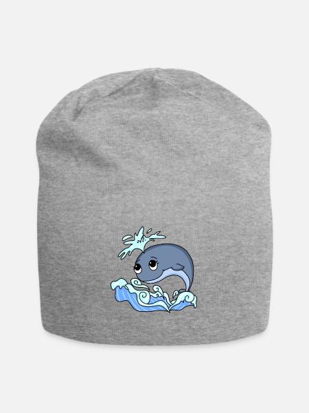 Wal - Jersey-Beanie - Grau meliert