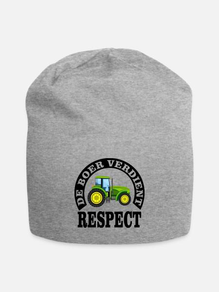 Landwirte verdienen Respekt - Jersey-Beanie - Grau meliert