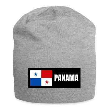 Panama Flagge - Jersey-Beanie - Grau meliert - Vorne