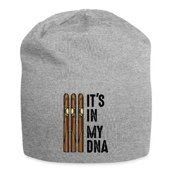 C'est dans mon ADN cigares fumer citation cadeau - Bonnet en jersey - gris chiné - Devant