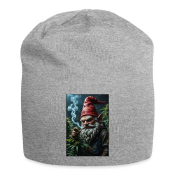 Rauchender Zwerg Albert - Jersey-Beanie - Grau meliert - Vorne