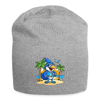 Blue Jay Lustige Cartoon Sommer Strand Sonnenbrille - Jersey-Beanie - Grau meliert - Vorne