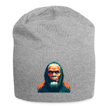 Big Foot Cartoon Figur Buntes Haustier Tier - Jersey-Beanie - Grau meliert - Vorne