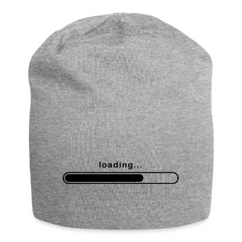 Ladesymbol - Jersey-Beanie - Grau meliert - Vorne