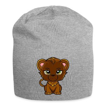 lion cub - Jersey Beanie - heather grey - Front