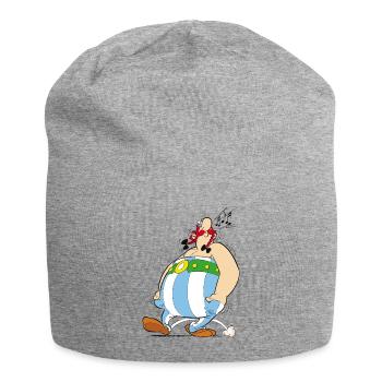 Asterix & Obelix - Obelix Singt - Jersey-Beanie - Grau meliert - Vorne
