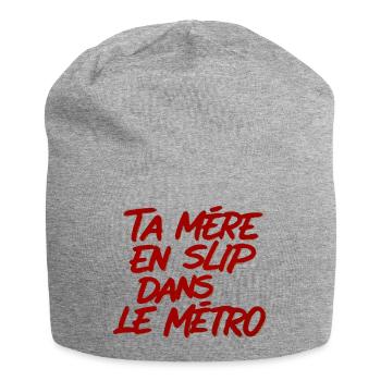 Provocation Métro: Mère en Slip - Bonnet en jersey - gris chiné - Devant