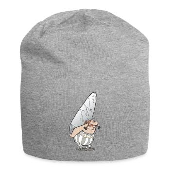 Asterix & Obelix - Obelix with stone - Jersey Beanie - heather grey - Front