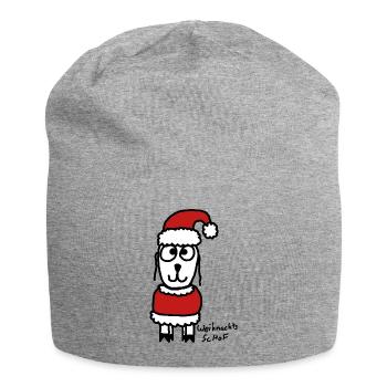Weihnachts ScHoF - Jersey-Beanie - Grau meliert - Vorne