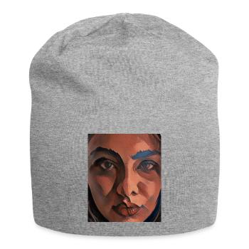 Pastellmädchen ART - Jersey-Beanie - Grau meliert - Vorne