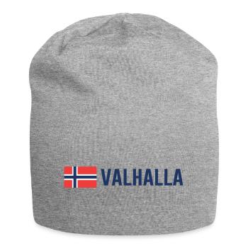 walhalla Wikinger Norwegen Odin - Jersey-Beanie - Grau meliert - Vorne