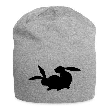 Rammler - Rabbit - Jersey-Beanie - Grau meliert - Vorne