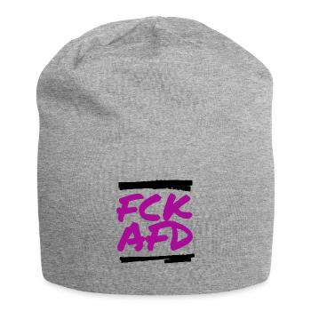 FCK AFD - Jersey-Beanie - Grau meliert - Vorne