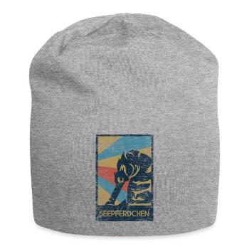 Anmutiges Seepferdchen Korallenriff - Jersey-Beanie - Grau meliert - Vorne