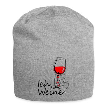Ich weine - Jersey-Beanie - Grau meliert - Vorne