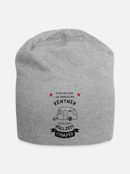 vollzeit camper wohnwagen - Jersey-Beanie - Grau meliert