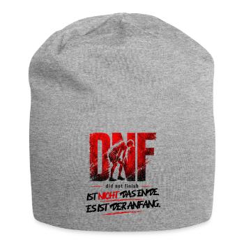 DNF ist nicht das Ende - Läufer Motivation - Jersey-Beanie - Grau meliert - Vorne