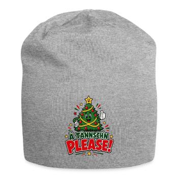 Ä Tännsch'n Please – Weihnachtsmarkt Party - Jersey-Beanie - Grau meliert - Vorne