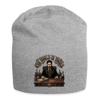 The_World_is_yours_-_Steampunk - Jersey-Beanie - Grau meliert - Vorne