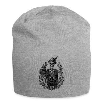 Bayerisches Skelett - Jersey-Beanie - Grau meliert - Vorne