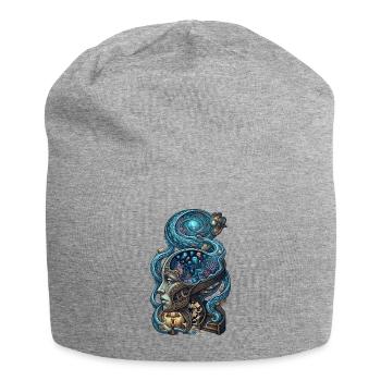 Surreales Ozean Gehirn – Fantasy Kunst - Jersey-Beanie - Grau meliert - Vorne
