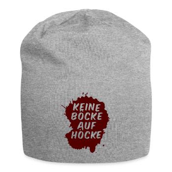 Keine Böcke auf Höcke! - Jersey-Beanie - Grau meliert - Vorne