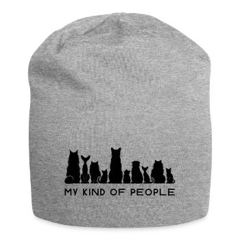 Meine Art von Leuten - Jersey-Beanie - Grau meliert - Vorne