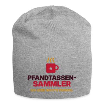 Pfandtassen-Sammler - Jersey-Beanie - Grau meliert - Vorne