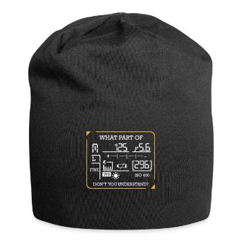 Fotograf - Jersey-Beanie - Schwarz - Vorne