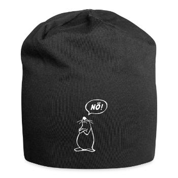 NÖ Maus - Jersey-Beanie - Schwarz - Vorne