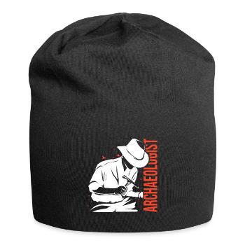 Spürnasiger Archäologe Ausgrabung - Jersey-Beanie - Schwarz - Vorne