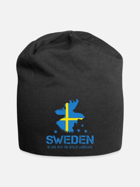 Sweden - Jersey-Beanie - Schwarz