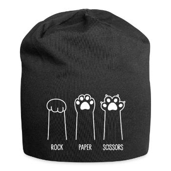 Rock Paper Scissors - Jersey Beanie - black - Front