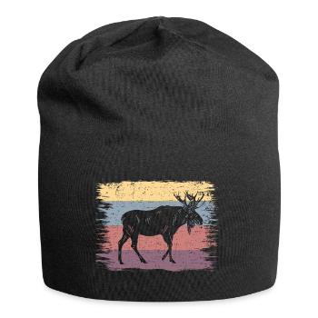 Elch - Jersey-Beanie - Schwarz - Vorne