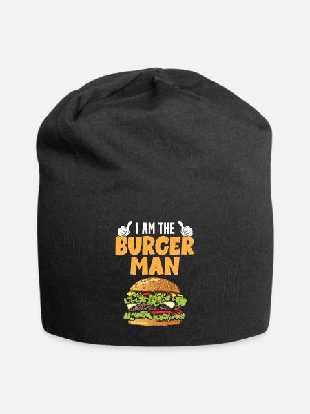 Ich Bin Der Burger Mann - Jersey-Beanie - Schwarz