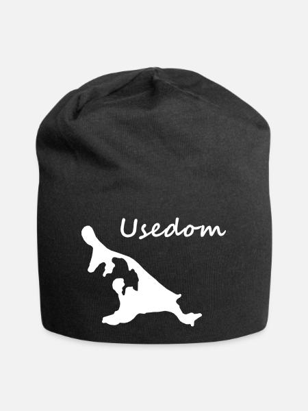 Usedom - Jersey-Beanie - Schwarz