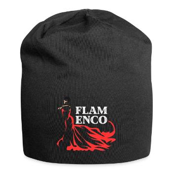 Leidenschaftlicher Flamenco Andalusien - Jersey-Beanie - Schwarz - Vorne