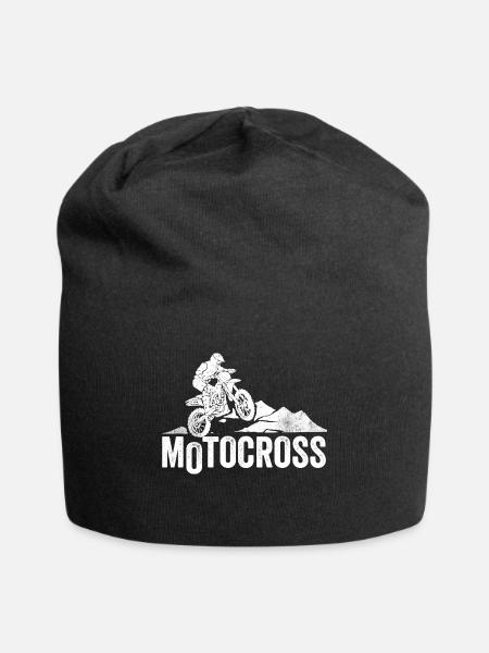 Motocross Bergabenteuer - Jersey-Beanie - Schwarz