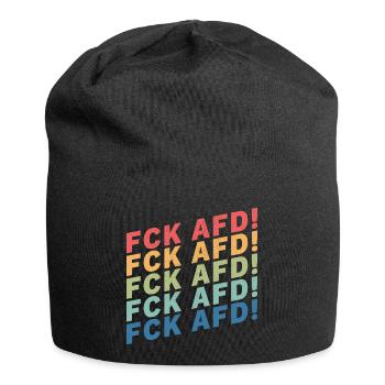 FCK AFD - Jersey-Beanie - Schwarz - Vorne