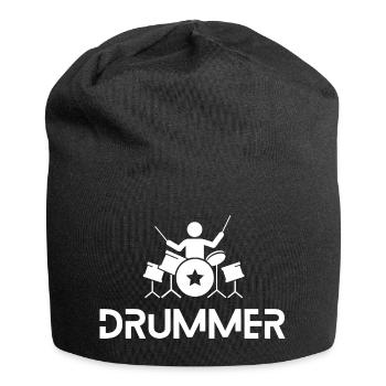 drummer in action - Jersey-Beanie - Schwarz - Vorne