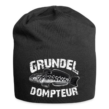 Grundeln fischen angeln - Jersey-Beanie - Schwarz - Vorne