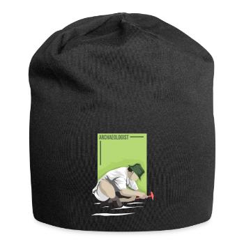 Akribischer Archäologe Fundstück - Jersey-Beanie - Schwarz - Vorne